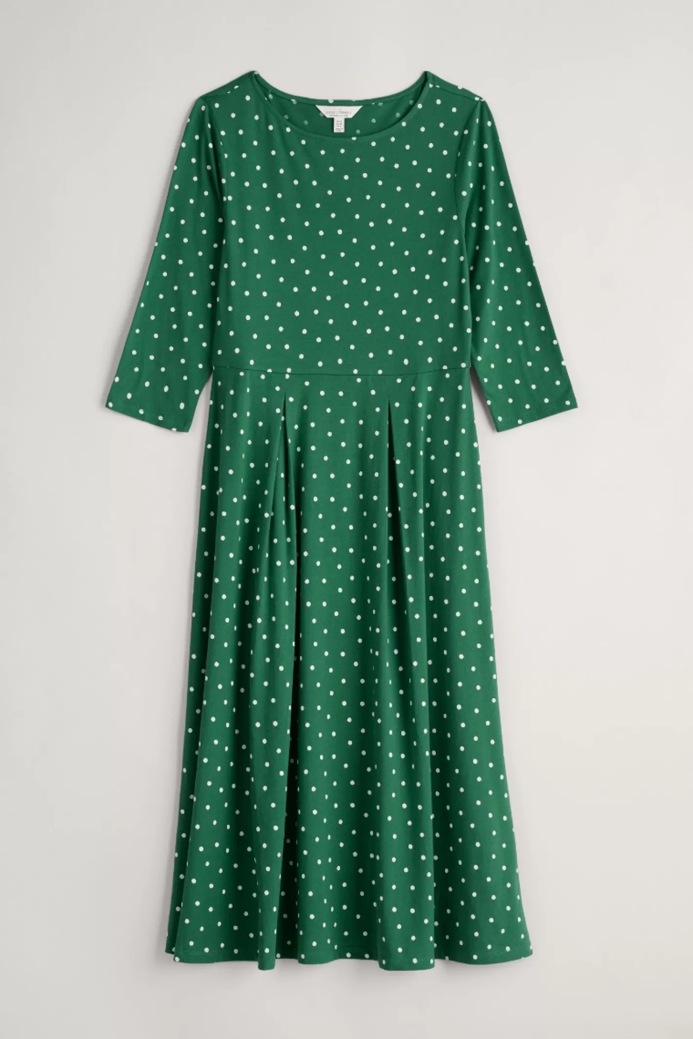 Cheap Wild Bouquet 3/4 Sleeve Midi Dress Women Dresses